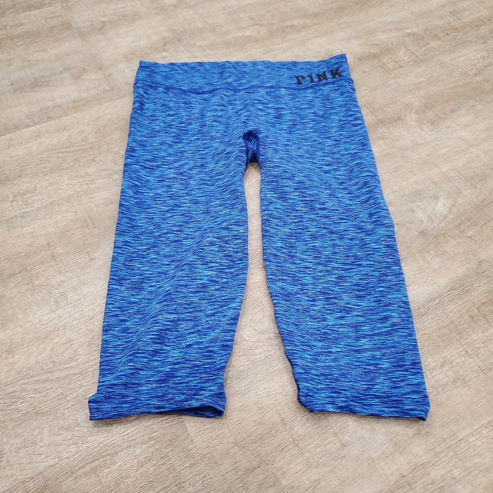 Victoria’s Secret PINK Blue Stretchy Exercise Leggings